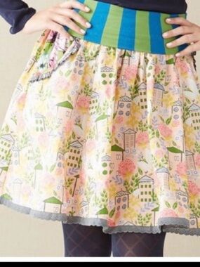 Matilda Jane Skirt Wonderful Parade Homeward Bound Size XS